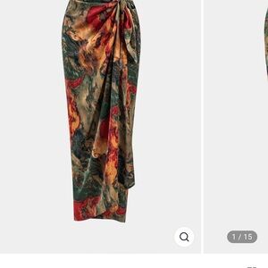 New Micas Elegant Multicolor Maxi Skirt